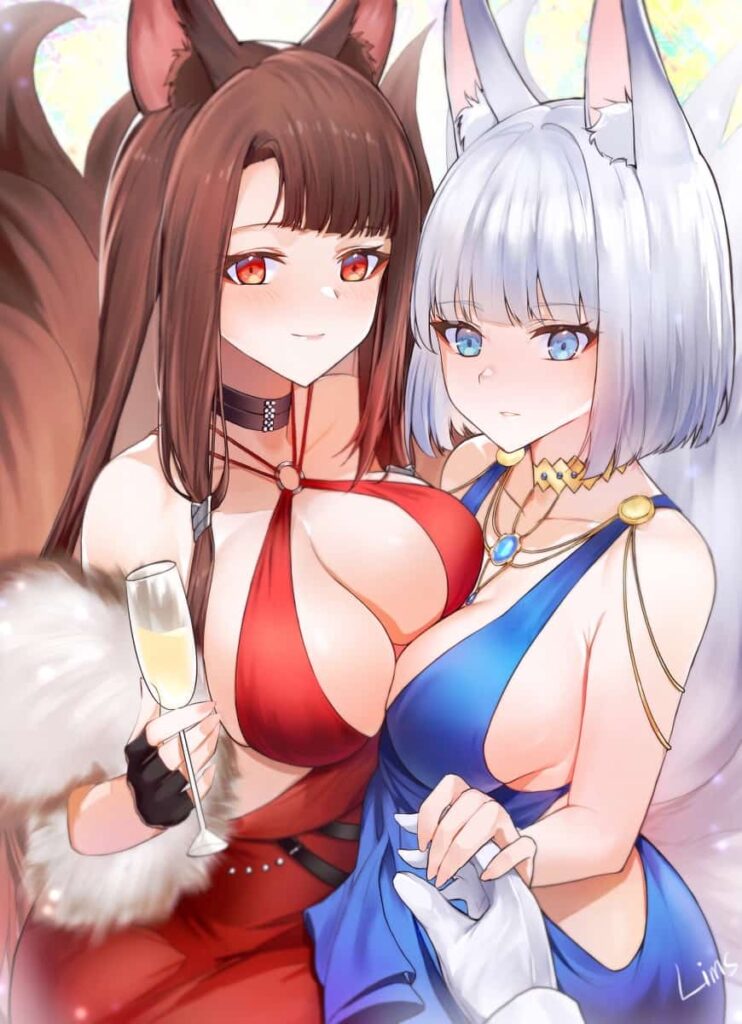 アズールレーン　赤城・加賀のエロ画像 24枚目