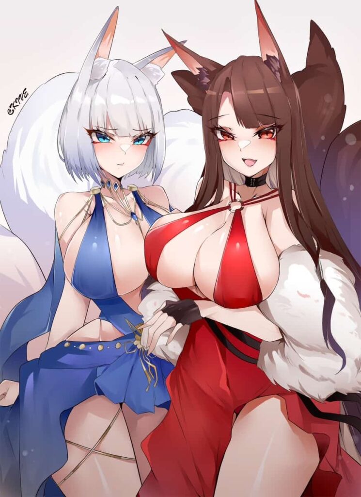 アズールレーン　赤城・加賀のエロ画像 30枚目