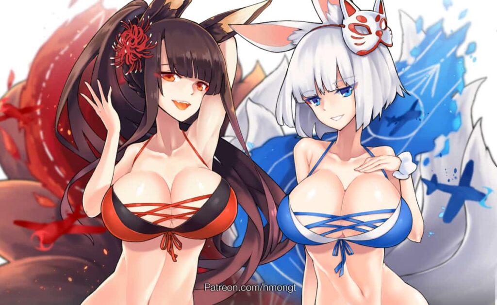 アズールレーン　赤城・加賀のエロ画像 7枚目