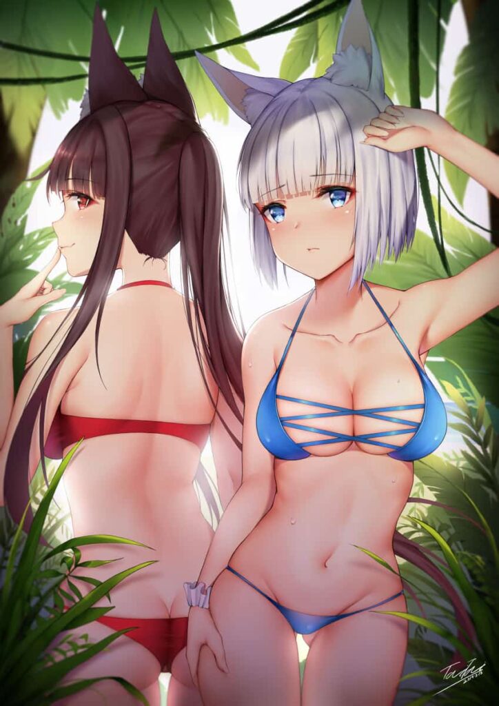 アズールレーン　赤城・加賀のエロ画像 14枚目
