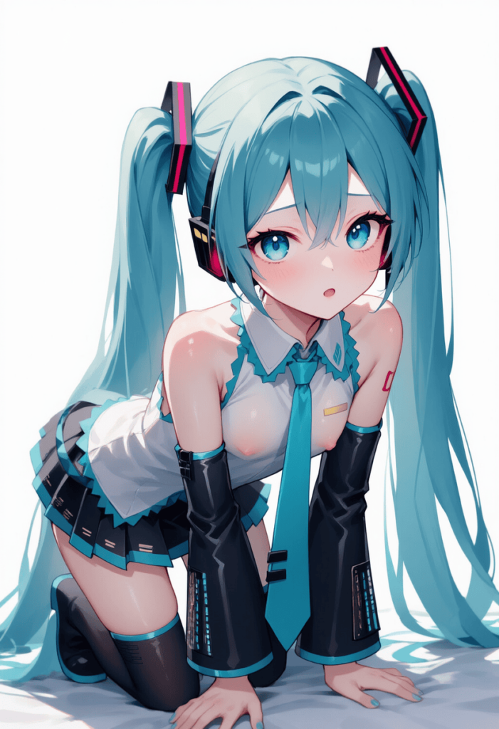 初音ミクの萌えエロ画像【自作AIイラスト】 8枚目