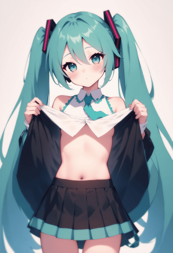 初音ミクの萌えエロ画像【自作AIイラスト】 7枚目