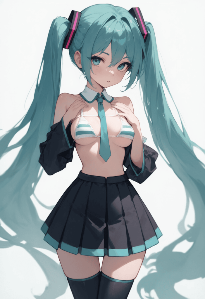 初音ミクの萌えエロ画像【自作AIイラスト】 4枚目