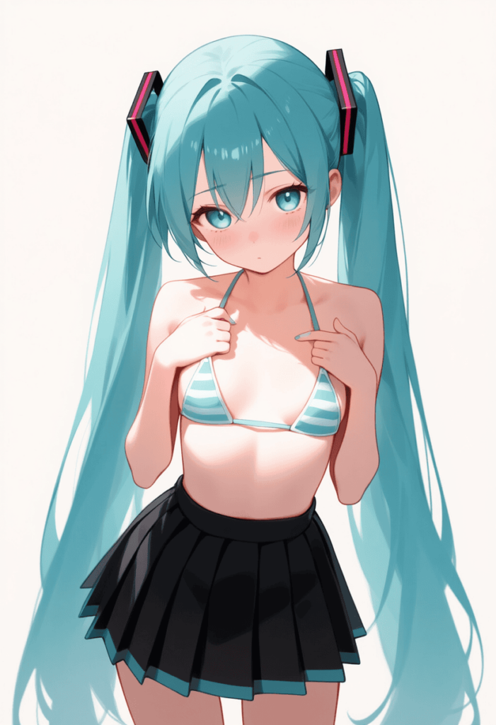 初音ミクの萌えエロ画像【自作AIイラスト】 2枚目