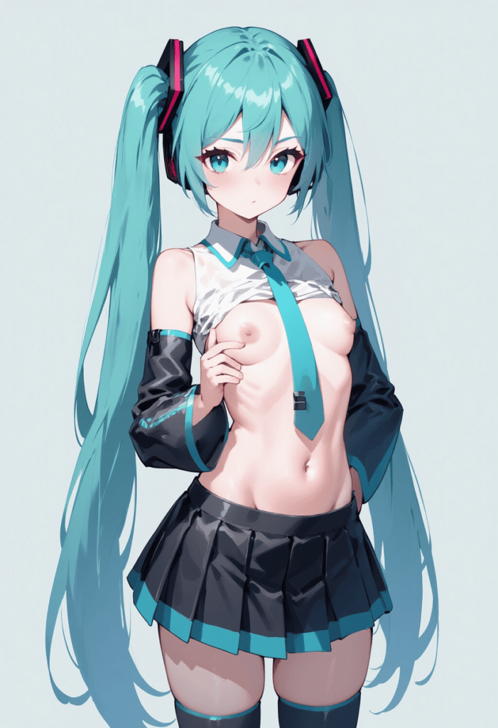 初音ミクの萌えエロ画像【自作AIイラスト】 32枚目