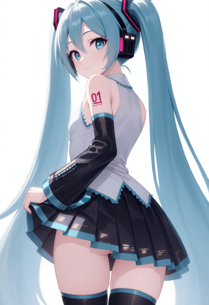 初音ミクの萌えエロ画像【自作AIイラスト】 13枚目