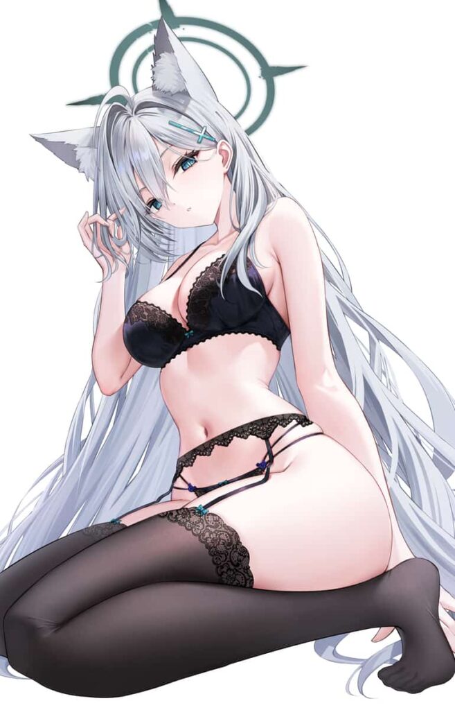 男の視線釘付け確定！ガーターベルトが描く禁断の絶対領域に酔いしれろ【二次エロ画像】 6枚目