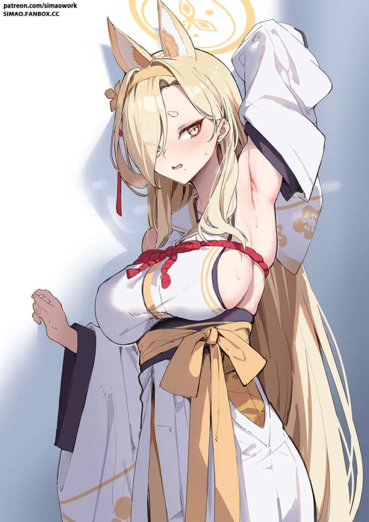 ブルアカ　桑上カホのエグイ横乳を楽しむエロ画像まとめ 16枚目