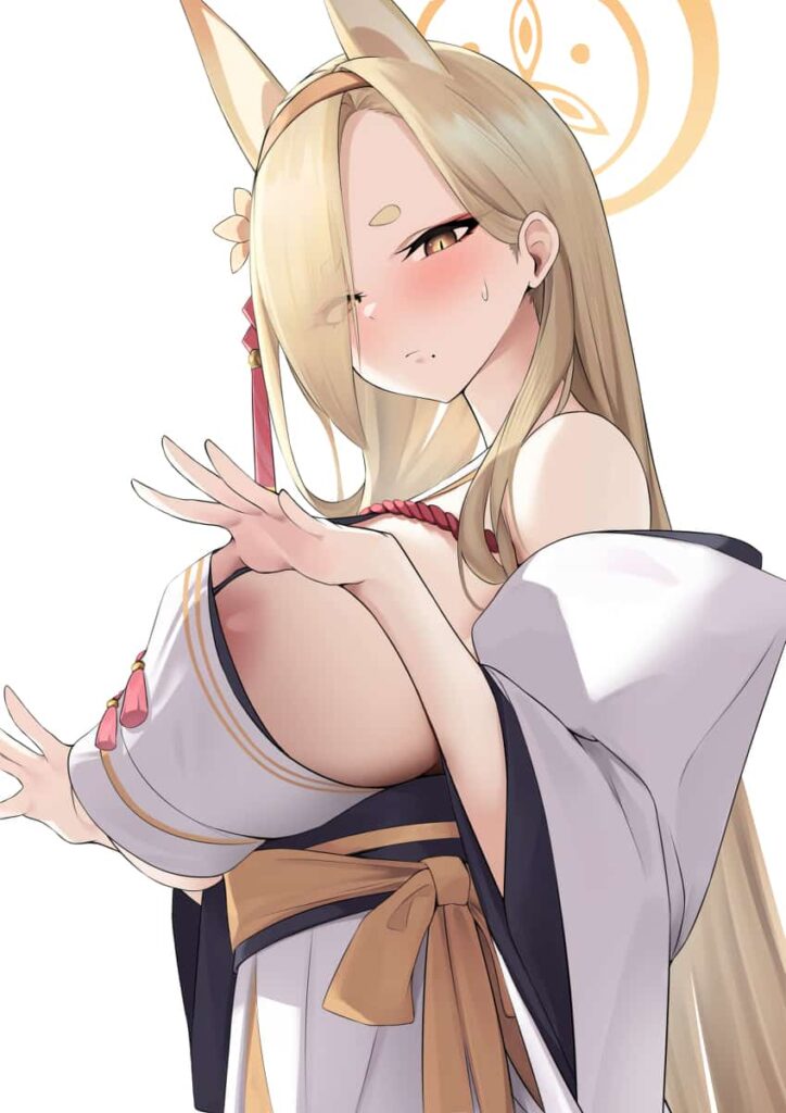 ブルアカ　桑上カホのエグイ横乳を楽しむエロ画像まとめ 1枚目