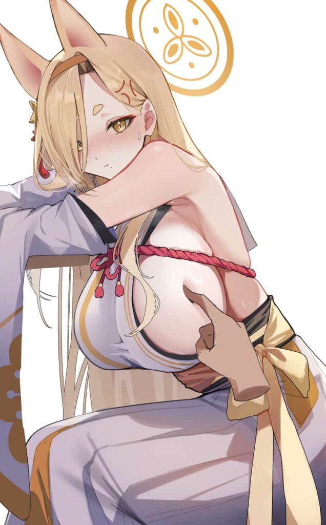 ブルアカ　桑上カホのエグイ横乳を楽しむエロ画像まとめ 2枚目