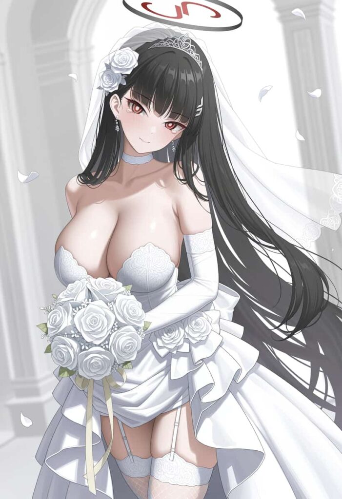 ジューンブライドなので花嫁姿の萌えエロ画像まとめた。ウェディングドレスから溢れる大人の色香に溺れろ！ 13枚目