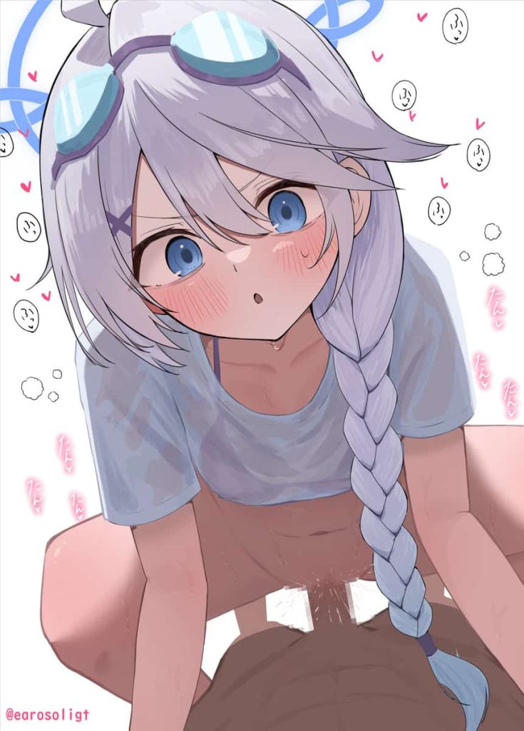 ブルアカの性欲強めの生徒たちに騎乗位で搾り取られちゃうエロ画像まとめ 17枚目