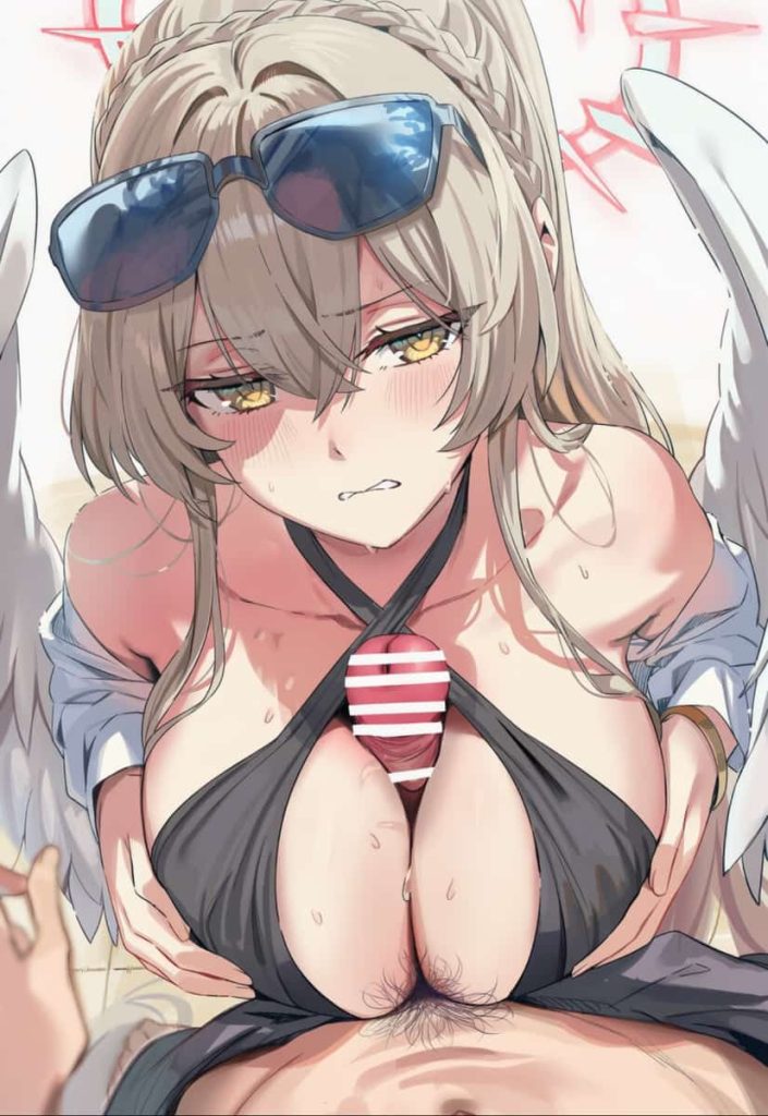 ブルアカ 生徒のハリのあるおっぱいでパイズリしてもらうのが気持ち良すぎるエロ画像まとめ2 5枚目