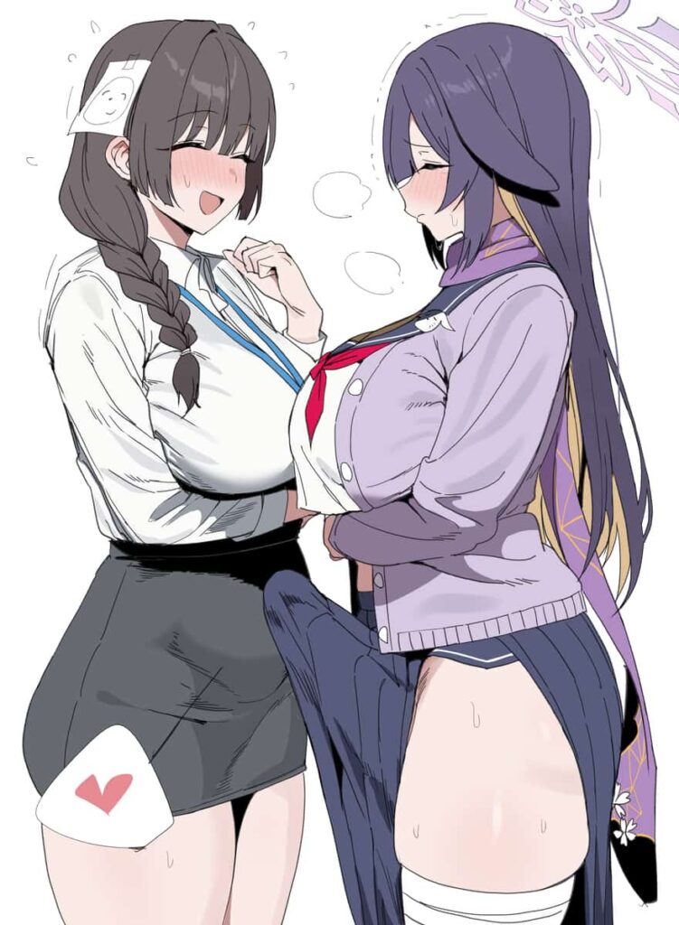 ブルアカ　ふたなり百合エロ画像まとめ 22枚目