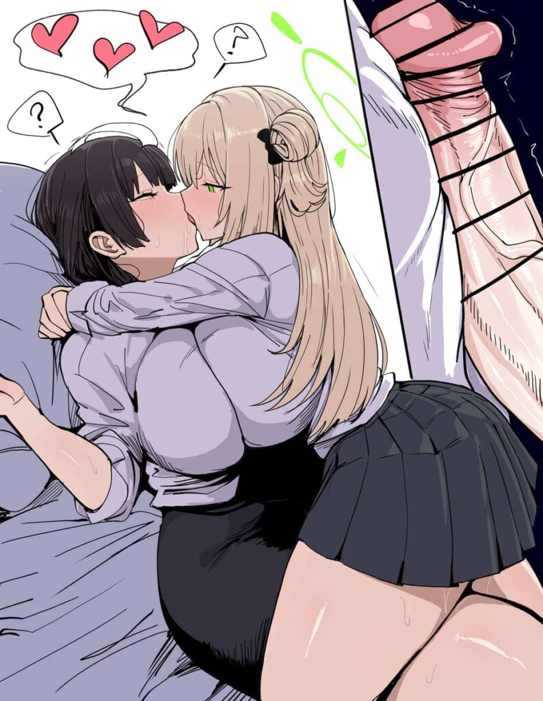 ブルアカ　ふたなり百合エロ画像まとめ 1枚目