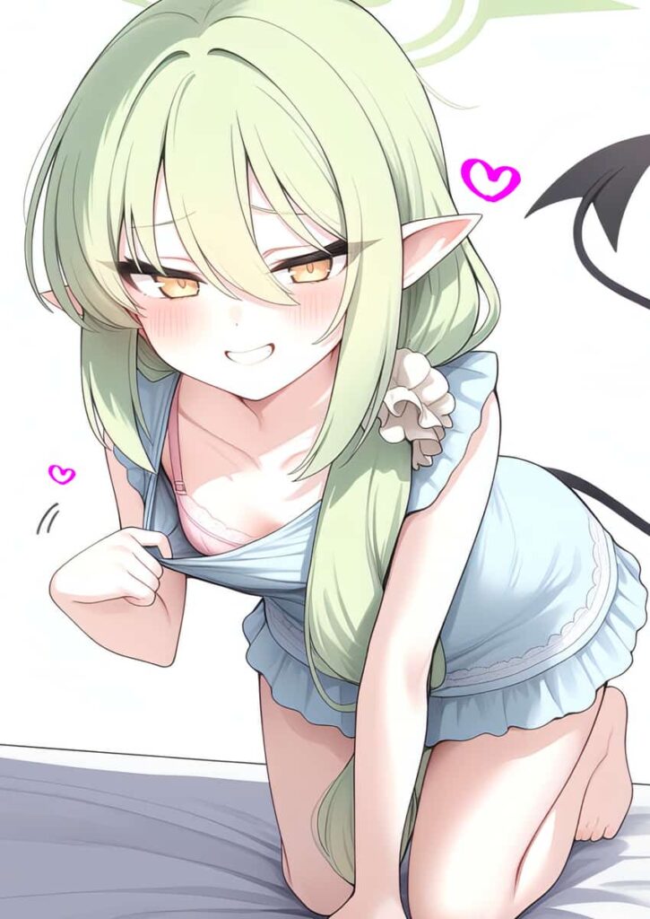 ブルアカ　橘ノゾミの髪を下した姿にバブみを感じるエロ画像まとめ 14枚目