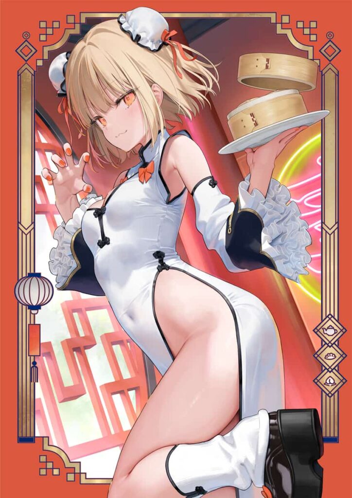 チャイナドレスでボディラインが際立つエロ画像まとめ1 25枚目