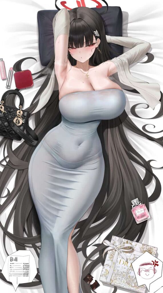 エロい人妻が着てそうなドンタンドレスの二次エロ画像 タイトな布でボディラインが際立つ！ 3枚目