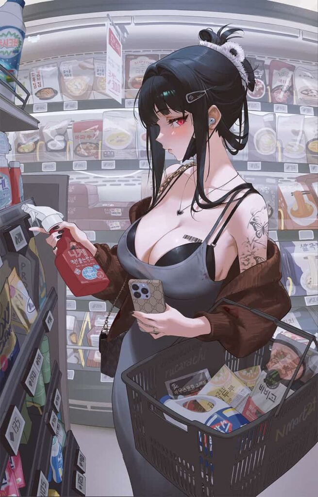 エロい人妻が着てそうなドンタンドレスの二次エロ画像 タイトな布でボディラインが際立つ！ 17枚目