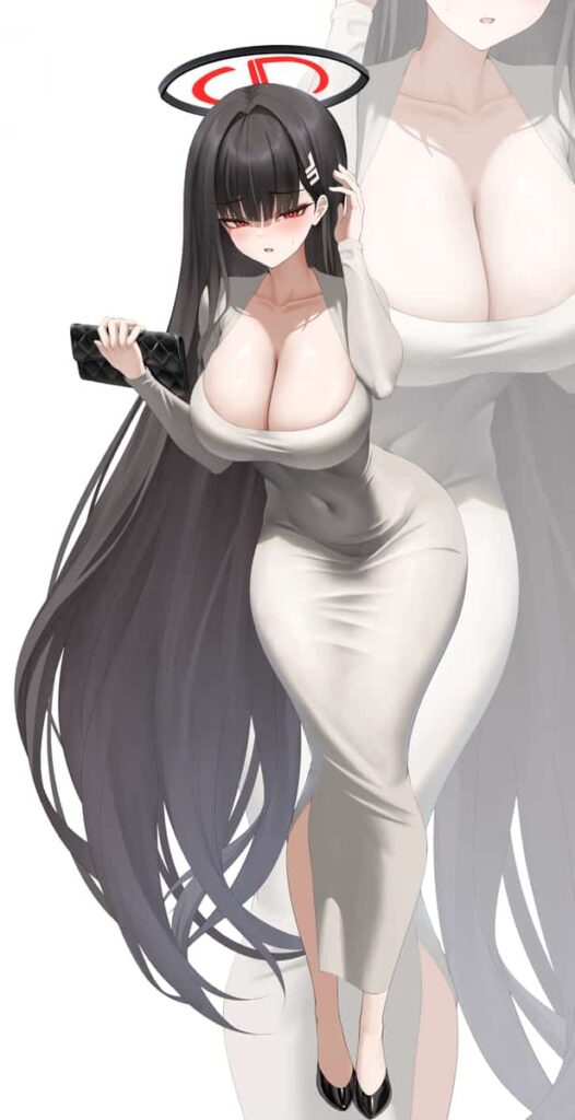 エロい人妻が着てそうなドンタンドレスの二次エロ画像 タイトな布でボディラインが際立つ！ 19枚目