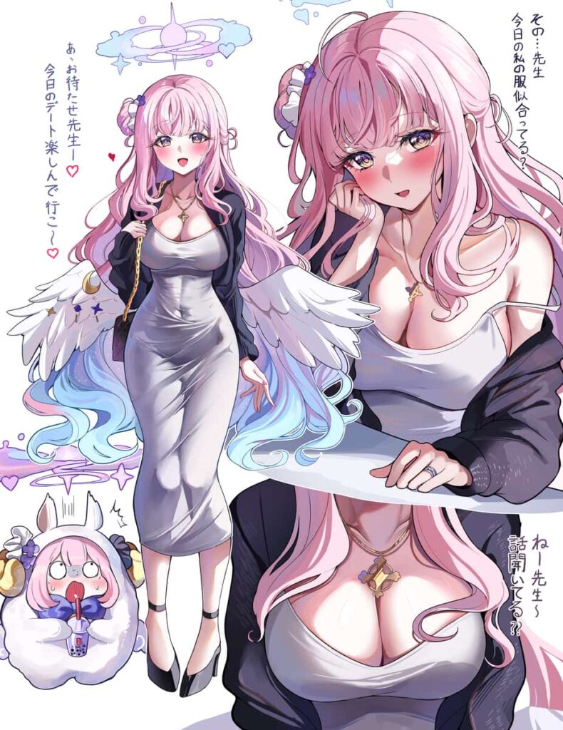エロい人妻が着てそうなドンタンドレスの二次エロ画像 タイトな布でボディラインが際立つ！ 7枚目