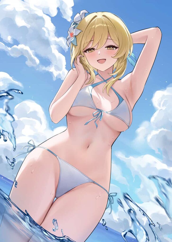 夏だ！水着だ!!おっぱいだ!!!エロすぎ美少女の水着イラストまとめ4 14枚目