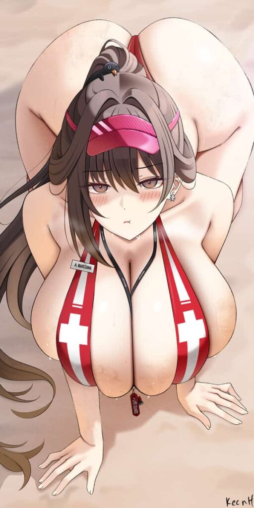 NIKKE マルチャーナのグラマラスボディからはみ出す水着がエロすぎる画像まとめ 19枚目