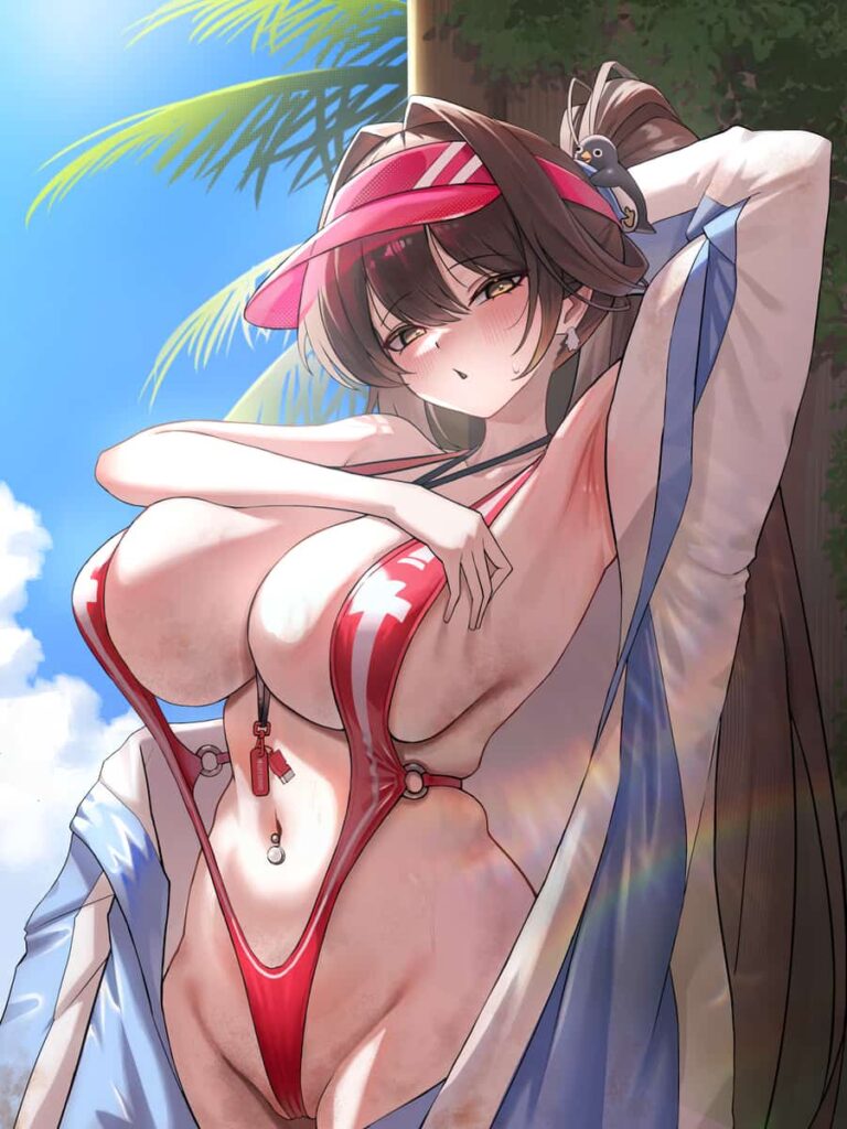 NIKKE マルチャーナのグラマラスボディからはみ出す水着がエロすぎる画像まとめ 8枚目