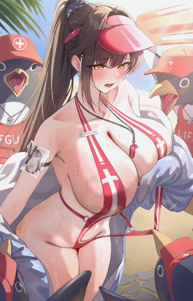 NIKKE マルチャーナのグラマラスボディからはみ出す水着がエロすぎる画像まとめ 5枚目
