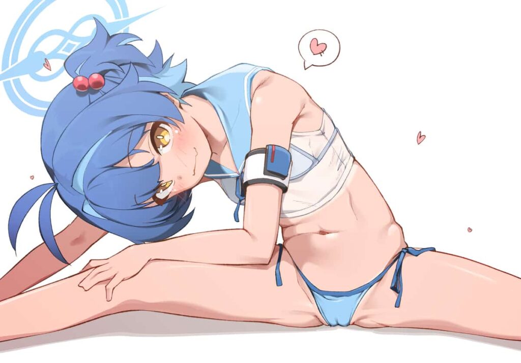 ブルアカ　マキナの日焼け肌がエッチすぎイラストまとめ 10枚目